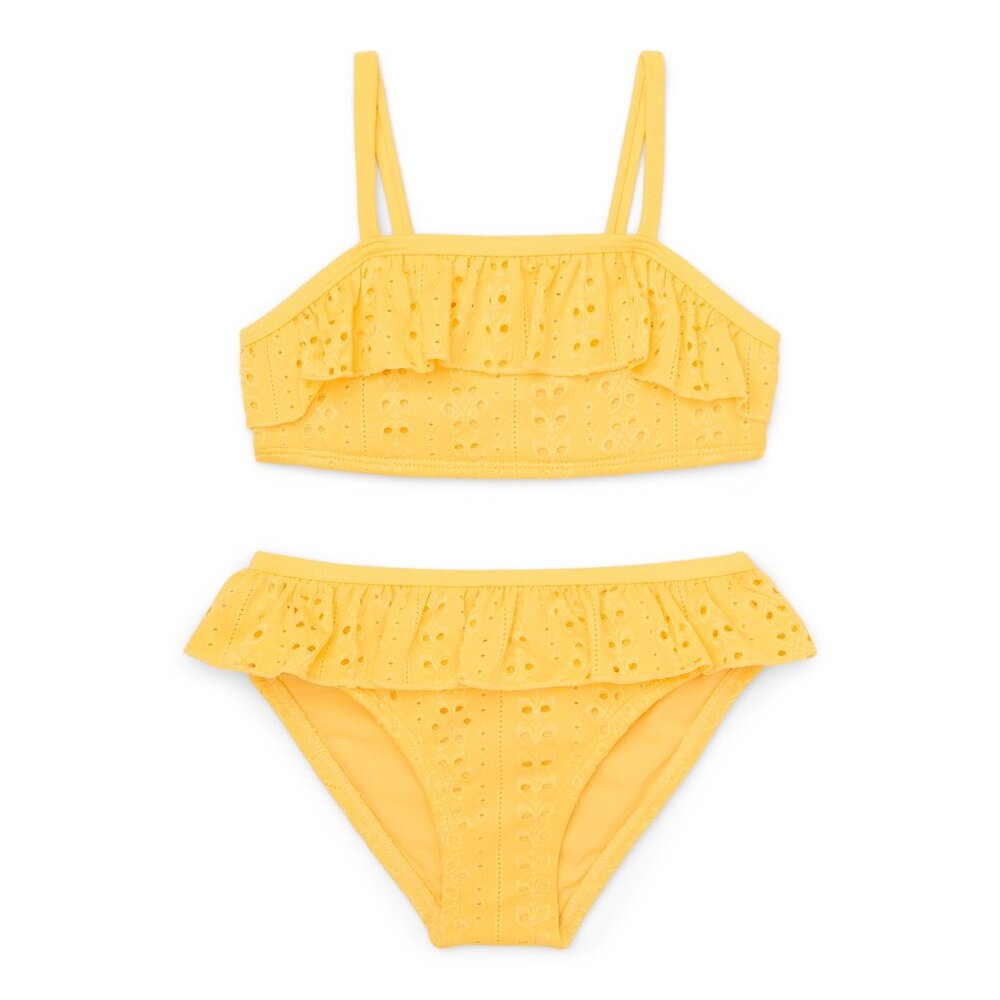 Eyelet Embroidered Ruffle TODDLER GIRLS Bikini Swimsuit SIZE 18 MONTHS NEW